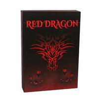 Red Dragon žaidimo kortos – Tao dizainas, sidabro folija, USPCC, pokeriui
