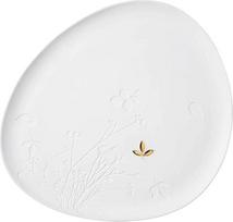 "Räder Home" 14133 Porcelianinė lėkštė "Leaf White Gold" Porcelianas 34 x 30 x 1,5 cm