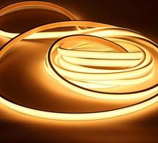 pcning COB LED juostelė 220 V 230 V be transformatoriaus 2 m šiltai balta IP67 atspari vandeniui, 2 metrų LED juostelės šviesa Ryški lauko juostelė 230 V tiesioginis prijungimas (šiltai balta, 2 m)