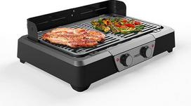 Princess Electric Grill and Table Grill - 43 x 27 cm - Adjustable Thermostat - 2 Heating Zones - Non-Stick Coating - 2000 W - 01.112254.01.001