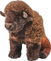 Wild Republic Artist Collection Bison Gift for Kids 38cm Plush Toy Stuffing Made from Spun Recycled Water Bottles