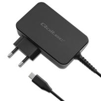 Qoltec 52387 GaN POWER PRO įkroviklis  1xUSB-C  90W  5-20V  3-4,5A  Juoda