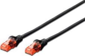 Digitus DIGITUS DK-1512-015/BL DIGITUS Patch cord cable UTP, CAT.5E, black, 1.5m 15 LGW