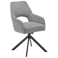 SetOne by Musterring modernios tekstilinės valgomojo kėdės, besisukančios 180°, 2 vnt