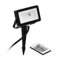 Įsmeigiamas LED lauko šviestuvas  EGLO FAEDO, IP44 10W 900lm RGB, 4,8x19,5x16,7cm su pultu