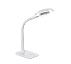 Stalinis LED šviestuvas TRIO LUPO, 5W 3500K 550lm su padidinimo stiklu baltas 35x13,5x30cm