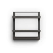 Sieninis LED lauko šviestuvas PHILIPS PETRONIA, IP44, 4000K, 12W, 1200lm, antracito sp.