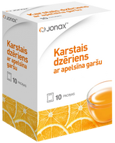 JONAX apelsinų skonio karšti gėrimai, 10 vnt.