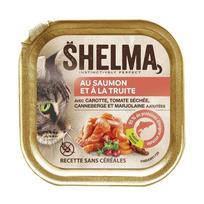SHELMA lašišos ir upėtakio paštetas - šlapias kačių ėdalas - 100 g