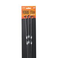 Iešmų rinkinys Texas Club Grill Skewer, 65 cm, sidabrinės spalvos