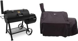 "Char-Broil" 140755 "Oklahoma Joe's Highland Smoker", juoda ir 140505 "Oklahoma Joe Smoker" oro danga, juoda