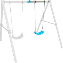 "HUDORA Vario Swing" - papildomo modulio sūpynės vaikams - išplečiamas sūpynių komplektas su reguliuojamo aukščio virvėmis, skirtas iki 50 kg svorio sėdynei - žaidimų įrenginys su papildomu prailginimu