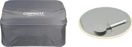 Campingaz Cover for Attitude 2100 & Pizza Stone for the Culinary Modular System with Cutting Wheel, Stainless Steel Tray for Easy Application of Food, Diameter 30 cm, Weight 1.56 kg