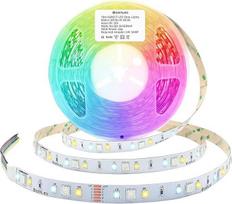 GIDEALED 24 V RGBWW LED Strip 10 m Roll, Dimmable RGB Cool White Warm White (2700 K - 6000 K) SMD5050 6 Wire Full Colour Ambient Daylight RGBCCT Light Strip Plus, Only Not Waterproof RGBWW LED Strips