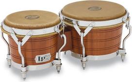 Latin Percussion LP812000 Original Traditional Rims Bongos - Natural/Mahogany