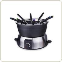 LITTLE BALANCE 8386 Gourmet 8 Fondue aparatas, nerūdijantis plienas/juoda spalva
