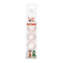 MOOMIN Hair Ring Transparent Plaukų gumytės, 4vnt
