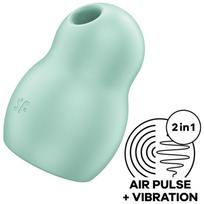 SATISFYER AIR PULSE – satisfyer - pro to go 1 dublinis ora pulso stimuliatorius ir vibratorius žalias