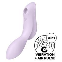 SATISFYER AIR PULSE – satisfyer - kreivas trinity 2 air pulse vibratorius purpurinis