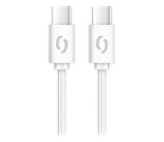 Aligator DATKP59 - USB-C į USB-C laidas, 65 W Power Delivery, 2,5 m, baltas