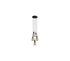 Pakabinama liustra SOPHIA 5xE14/10W/230V juoda/žalia/dūminė smėlio spalva