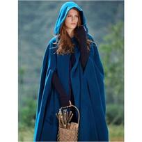 Cosplay Vintažinis Viduramžių Gotikinis Gobtuvas su Gobtuvu Plonas Paltas Moterims Vampyras Velnias creed Apsiaustai Pirato Drabužiai Helovinas XS mėlyna