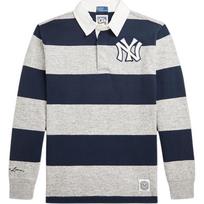 Polo Ralph Lauren Marškinėliai FW24 Logotipo pleistro dizainas Medvilniniai vaikiški viršutiniai drabužiai Tamsiai mėlyni CWPOKNIY8021223-410 L