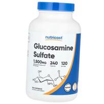 Gliukozamino sulfatas, Gliukozamino sulfatas 1500, Nutricost 240 kaps. (03647001) 240caps