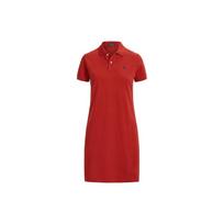 Polo Ralph Lauren medvilninė tinklinė polo suknelė Moteriškos suknelės Raudona WMPODRSNFA20227-600 S
