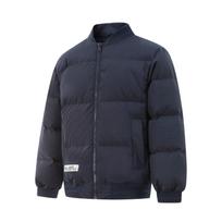 Li Ning Wade Series Sport Minimalist Stand Collar Zipper Letter Comfortable Versatile Down Jacket Men Jacket AYMU667-1 L