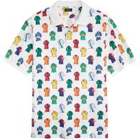 Polo Ralph Lauren Classic Fit Marškinėliai su tinkleliu ir viso paviršiaus raštu Vyriški viršutiniai drabužiai Balti 710864994-001 L