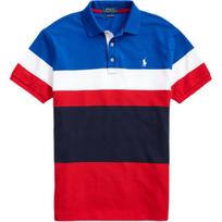 Polo Ralph Lauren spalvotas su arkliuko logotipu siuvinėtas trumpomis rankovėmis polo marškinėlis Vyriški viršutiniai drabužiai Daugiaspalvis 710780947-001 XS