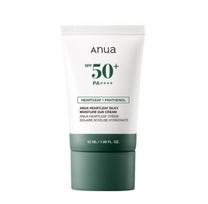 Anua Heartleaf šilkinis drėkinamasis apsauginis kremas nuo saulės 50ml – Korėjietiškas SPF50+ raminantis kremas nuo saulės jautriai odai 50ml