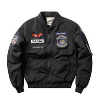 Bomber Striukė Pilotų Laisvalaikio Vyriška Stora Vilnos Aksomo Kailis Žiemos Vyriška Žalia Mėlyna Chaki XXXL juoda