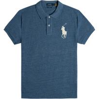 Polo Ralph Lauren Polo marškinėliai su dideliu siuvinėtu logotipu, trumpomis rankovėmis, moteriški viršutiniai drabužiai 211661697-057 XL