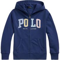 Polo Ralph Lauren Hoodie Logo Fleece Full Zip Hooded Kids hoodies Blue CWPOKNIY8021386-410 L