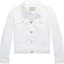 Polo Ralph Lauren striukė Vaikams Vienspalvė Raidės Logotipas Polo Viensėdis Ilgomis Rankovėmis Vaikų striukės Balta 313933808-001 L