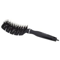 OSOM Professional Hair Brush Lenktas plaukų šepetys su nailono spygliukais, šerno šereliais ir smeigtuku plaukų atskyrimui, 1vnt