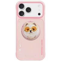 Nimmy Cool Dog MagSafe case for iPhone 17 Pro in pink