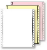 Perforuotas popierius, trisluoksnis, 15-210-15x12, A4, spalvotas, su kraštine perforacija
