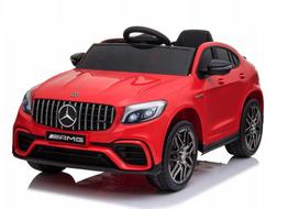 Vienvietis vaikiškas elektromobilis Mercedes Benz GLC 63S 4x4, Raudonas