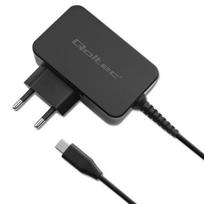 Qoltec 52385 GaN POWER PRO įkroviklis  1xUSB-C  45W  5-20V  2,25-3A  Juoda