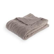 Taupe spalvos iš mikropliušo antklodė ir pledas 130x170 cm Aspen – Tiseco Home Studio