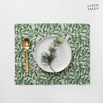 Iš lino padėkliukas 35x45 cm Evergreen Damask – Linen Tales