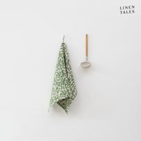 Iš lino virtuvės rankšluostis 45x65 cm Evergreen Damask – Linen Tales