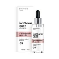 INOPHARM Pure Elements 2% hialurono rūgštis+B5 veido serumas 30 ml