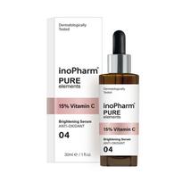 INOPHARM Pure Elements 15% vitamino C šviesinantis veido serumas 30 ml