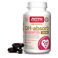 Jarrow Formulas Ubichinolis QH-absorb (Ubichinolis) 100 mg - 120 kapsulių
