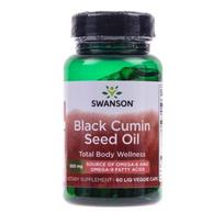 Swanson Juodųjų kmynų sėklų aliejus 500 mg – 60 kapsulių