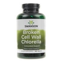 Swanson Chlorella su suskilusia ląstelės sienele - 360 tablečių